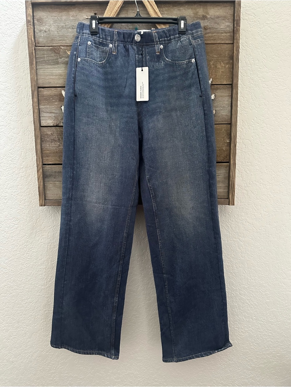 Rag & Bone Miramar fleece lined sweatpants jeans ladies size M NWT